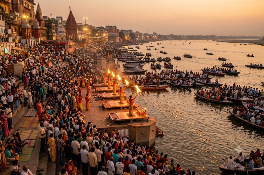Ganga Aarti at Dashashwamedh Ghat